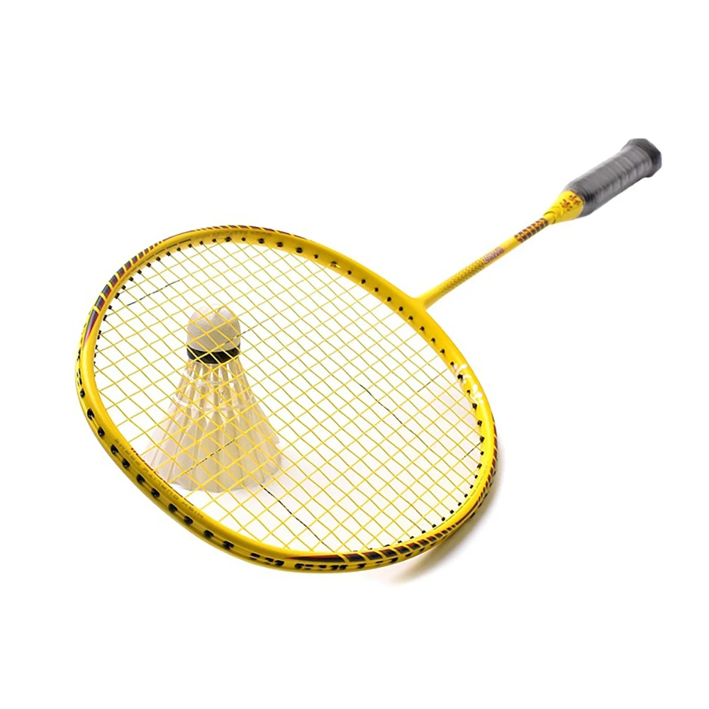 

GuanYu-Full Carbon Fiber Badminton Racket, 40T Max 35lb String, Pull Attacking and DefendingProfessional Bat, 4U