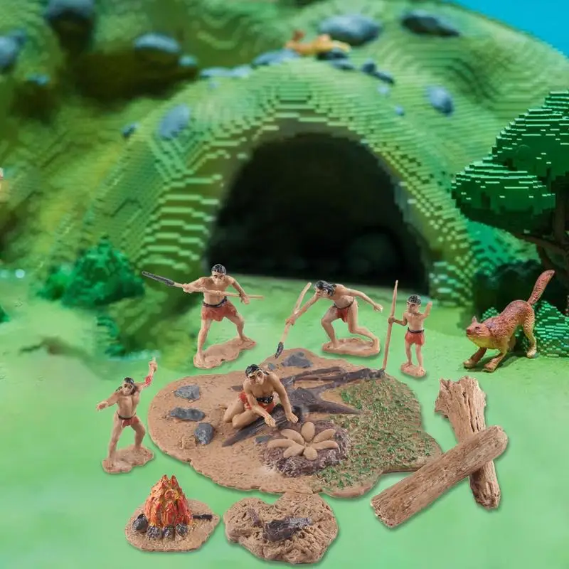 

Ancient Model Ancient Animals Primitive Men Model Sabretooth Action Figures Ancient Animals Models Prehistoric Life Scene Toys