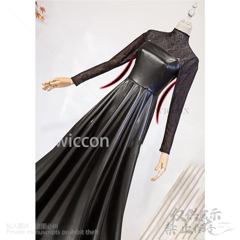 Anime Sakamoto Days Osaragi Black Cosplay Costume Evening Dress Lolita Wigs Halloween Party Uniform For Women Girls Customized
