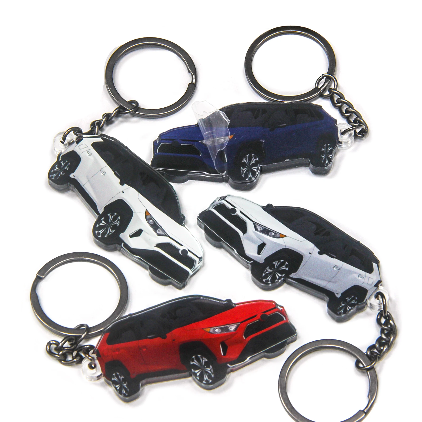 

Toyota RAV4 Prime 2021 Acrylic Keychain Car Accessories Key Ring Gift for Men Women Hot Selling Fashion New