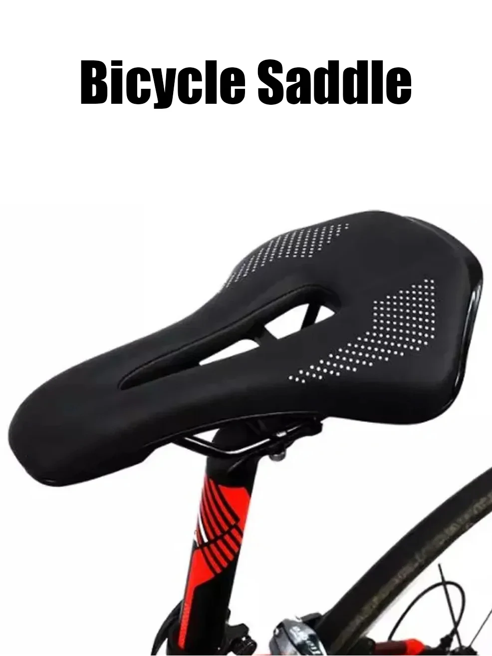 AliExpress cycle zone Ultralight Bicycle Seat Cushion Breathable MTB Bike Saddle PU Leather Waterproof Hollow Anti-static Saddle Cycling Bicycle Parts
