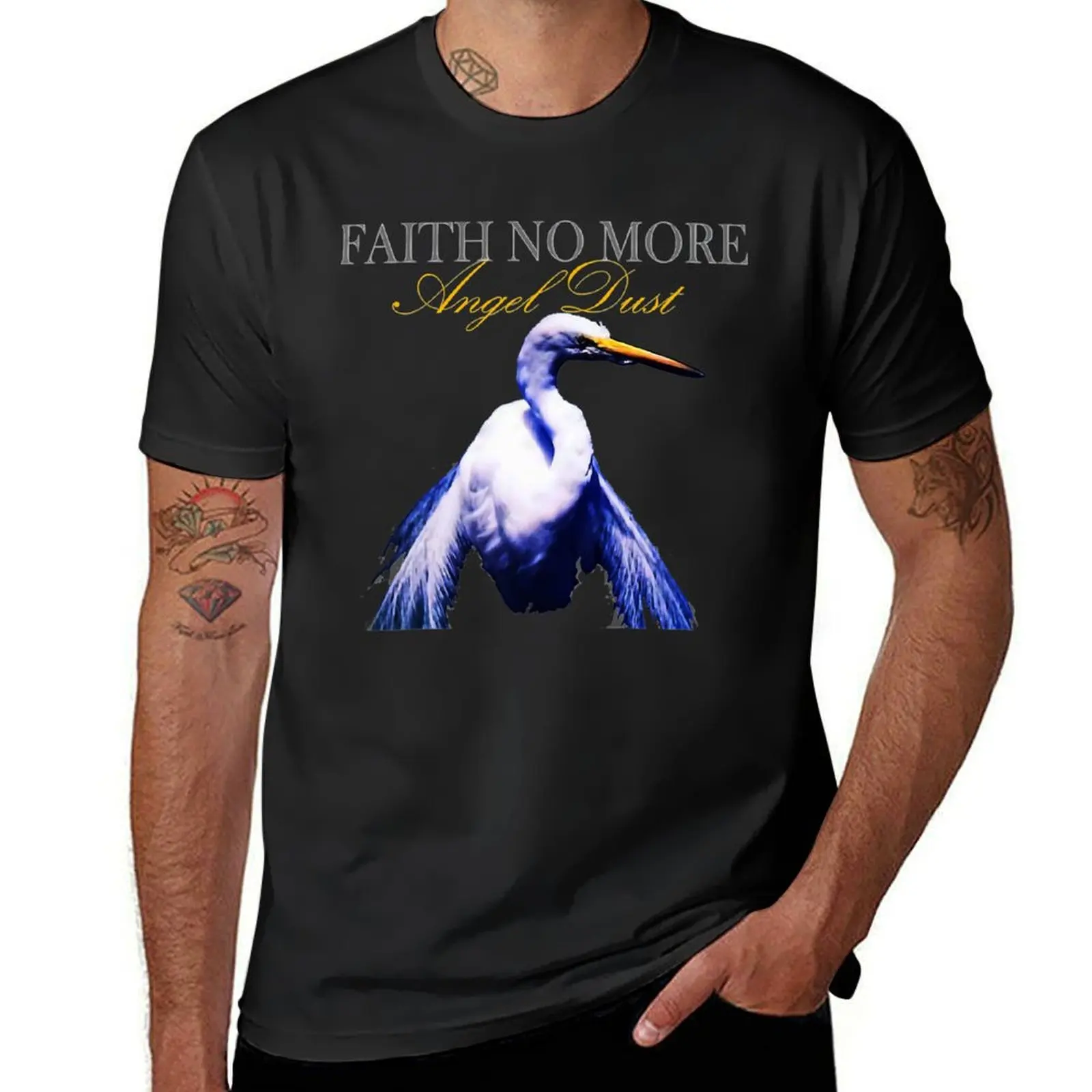 Faith no mores Angel dusts . T-Shirt cute clothes anime customizeds oversized men clothings