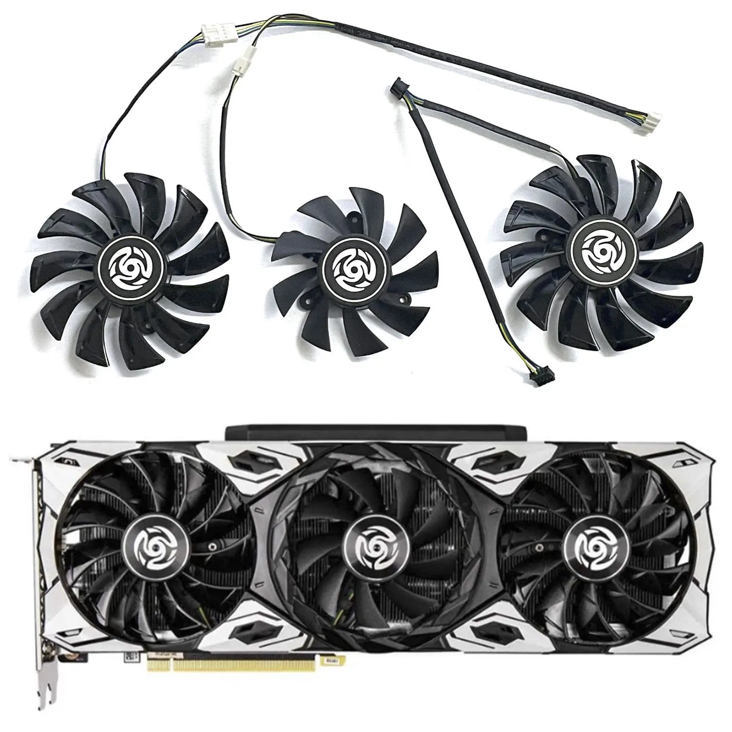 

3Fan GA92S2U RTX 3070 Apocalypse GPU Fan for ZOTAC RTX 3090 3080TI 3080 3070TI 3070 3060TI 3060 Apocalypse graphics card cooling