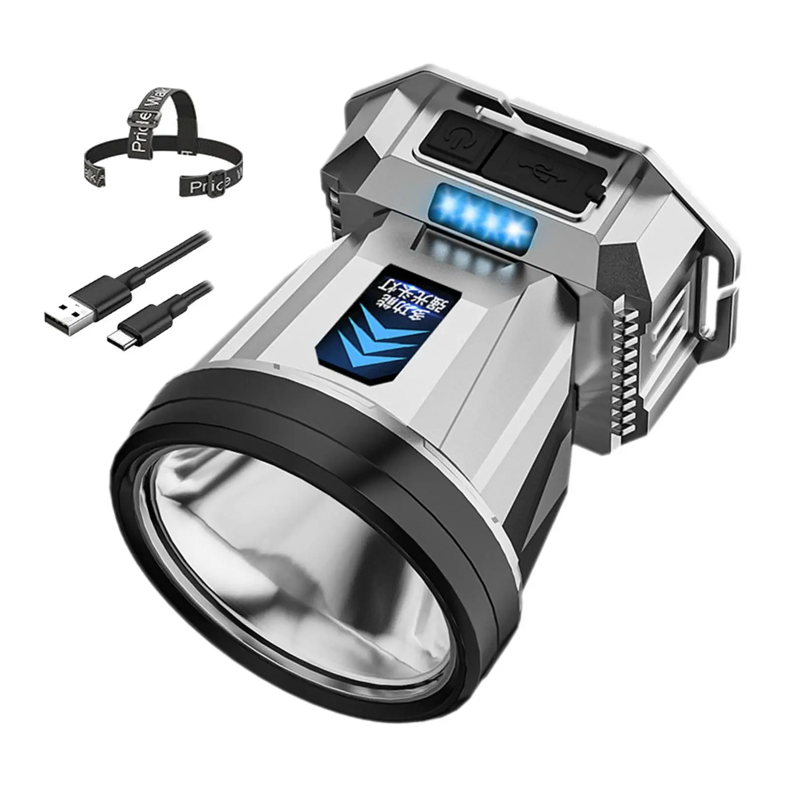 LED Rechargeable Headlamp Super Bright Multifunctional Adjustable Waterproof