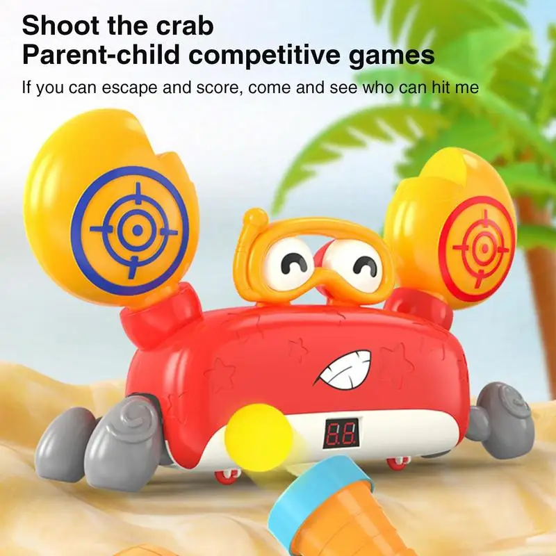 Jouets de crabe mobile pour enfants, cible électronique, jouet d'entraînement, LED, enregistrement de score, mousse, IkTarget, garçons et enfants