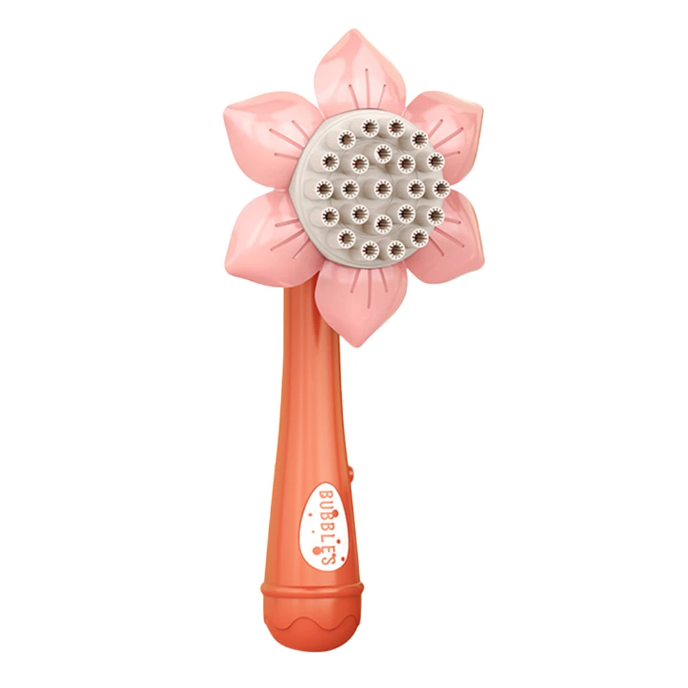 

Sunflower Shape Machine 23 Holes Pink Electric Without Bubble Kids Outdoor Indoor Fun Play