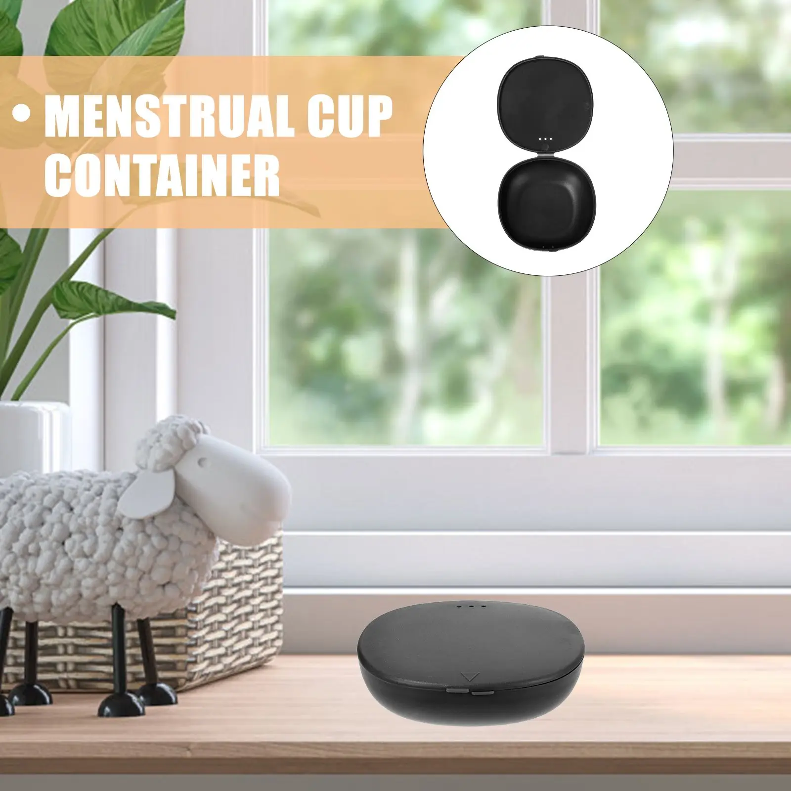 

2Pcs Menstrual Cup Storage Box Plastic Case for Menstrual Discs Reusable Travel Size Portable Container Keeper