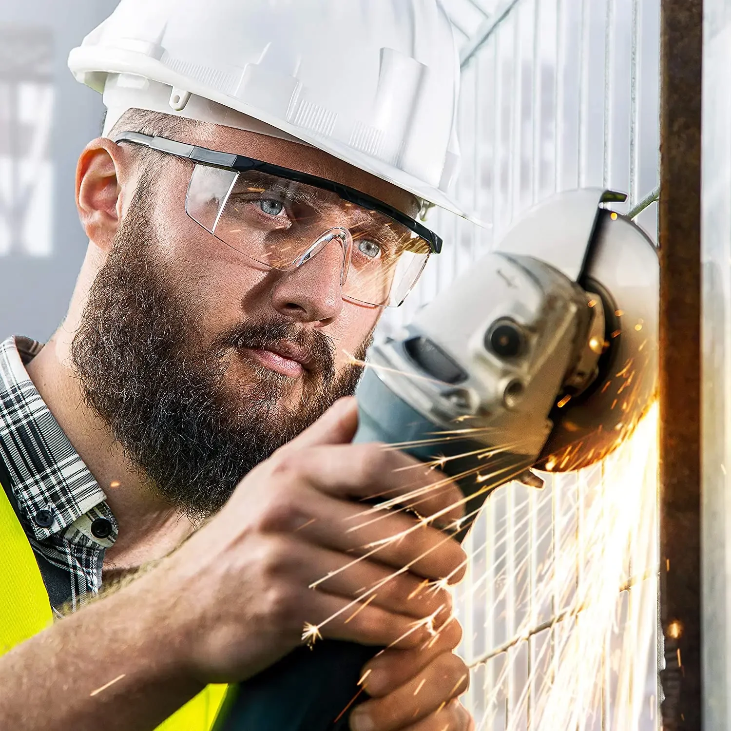 2 pezzi occhiali di sicurezza da lavoro antispruzzo occhiali da laboratorio per la protezione degli occhi occhiali protettivi industriali