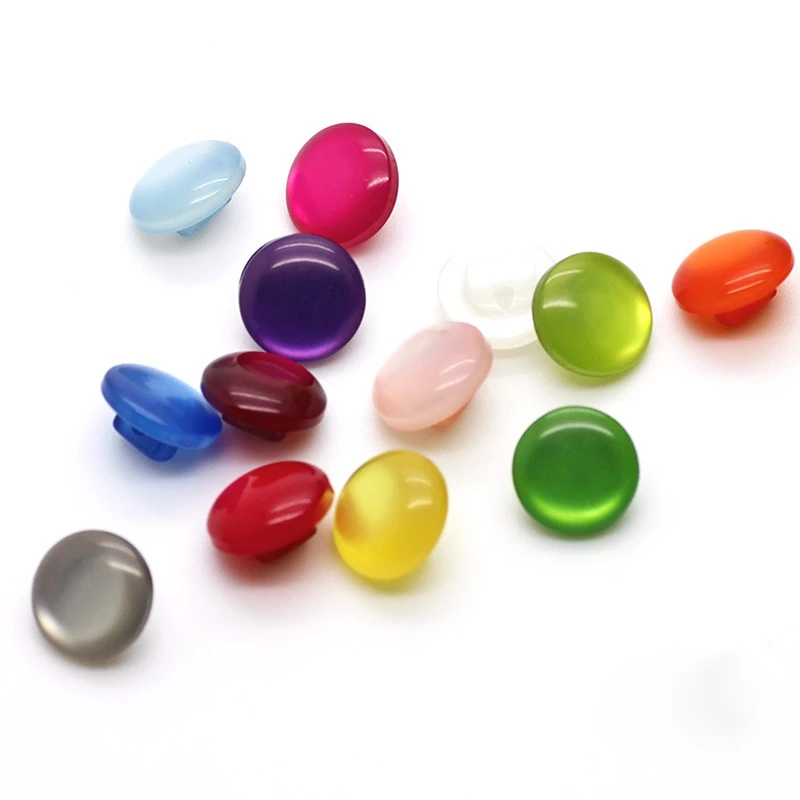 11mm Acrylic Buttons Scrapbook Candy Color Decorate resin accessories buttons for clothing sewing supplies pearl buttons