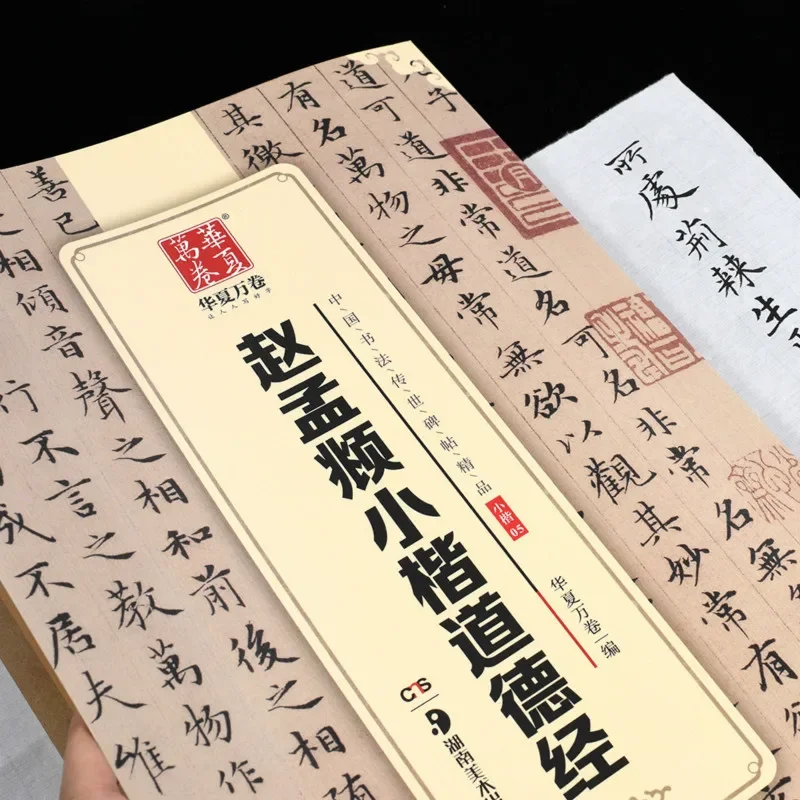 Calligraphy Copybook Chinese Zhao Yan Style Small Regular Script Brush Calligraphy Copybooks Stone Inscription Rubbing Copy Book