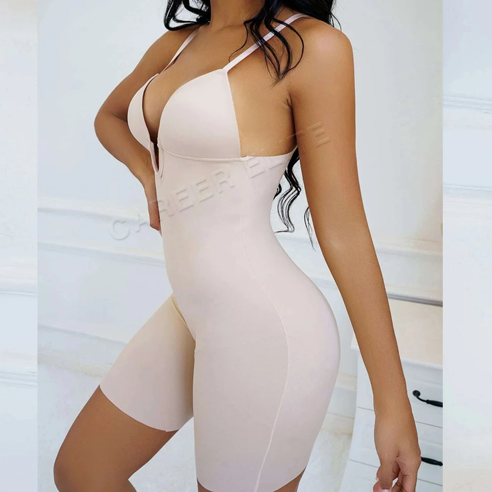 Fajas Body Shaper with Bras Flat Belly Sheathing Bodysuits Low Back Seamless Shapewear for Weddings or Special Occasions Wear