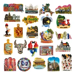 Europe Spain 3D Refrigerator Magnet Tourist Souvenirs Stickers,Home & Kitchen Decoration Fridge Magnet Message Sticker