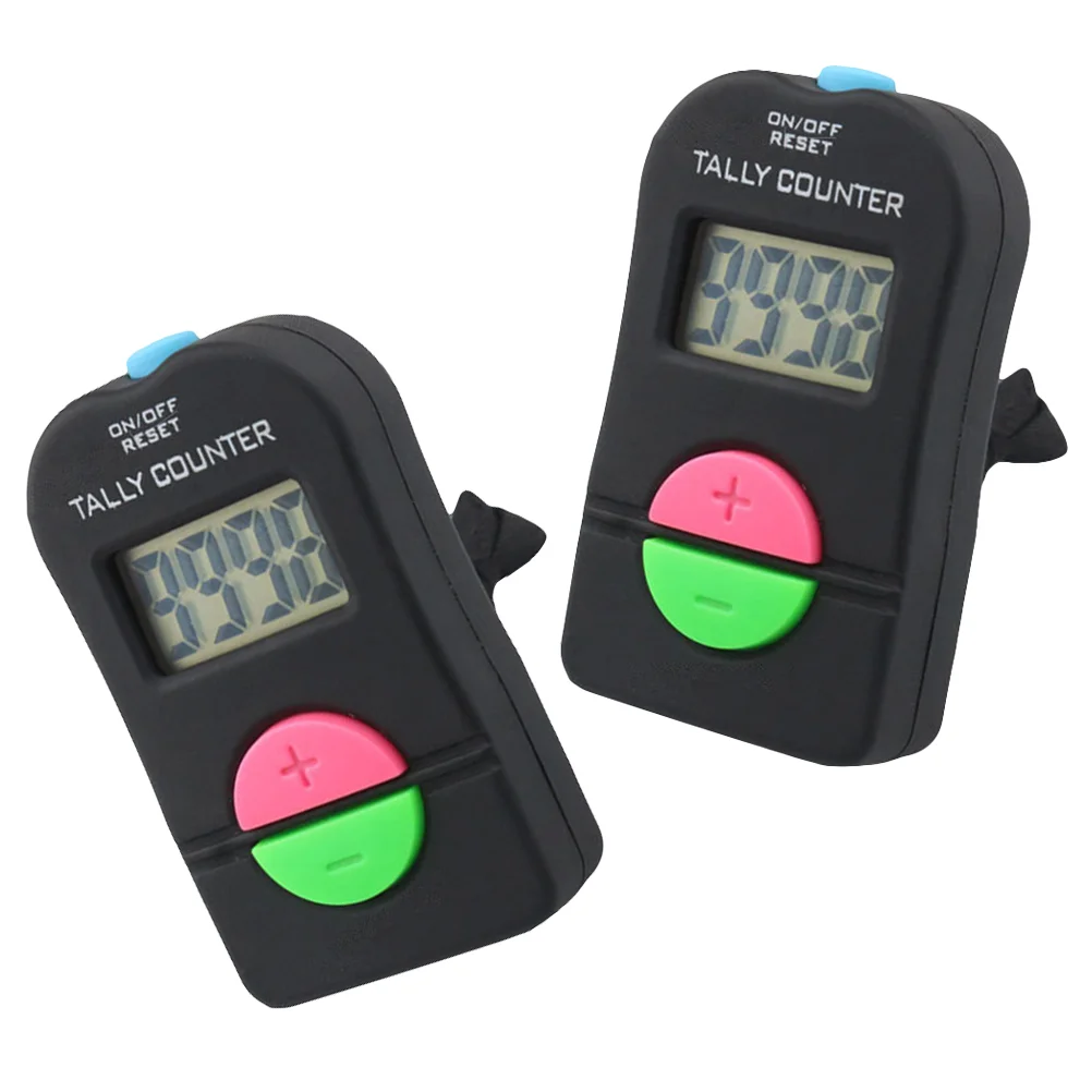 2 PCS Anti-interference Counter Digital Up/Down Handheld Reversible LED Countdown