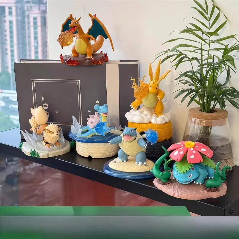 

2026 New 9cm Plush Set Anime Character PVC Action Model Statue Collectible Display Gift Decorative Figurine