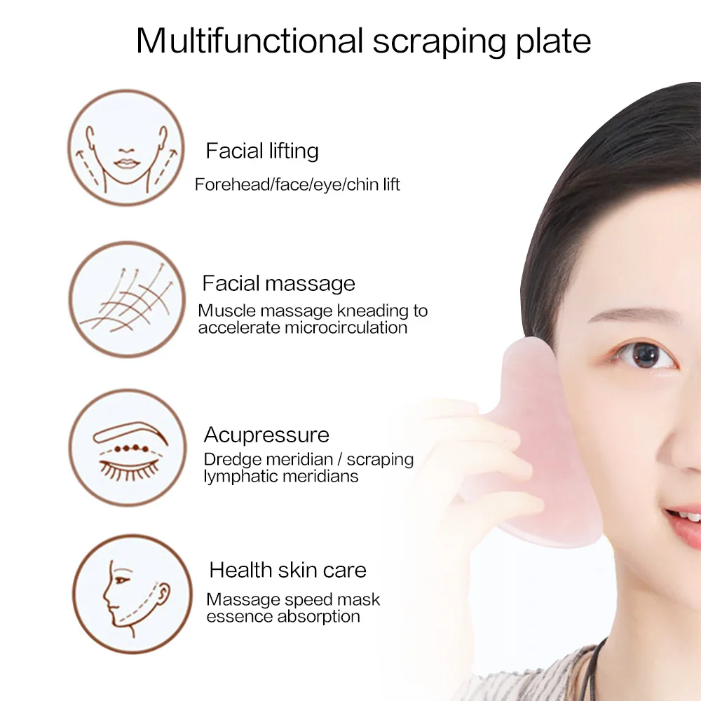 Guasha Massage for Face Body Guasha Scraping Massage Scraper Face Massager Acupuncture Gua Sha Eye Face Board SPA Massage Tool