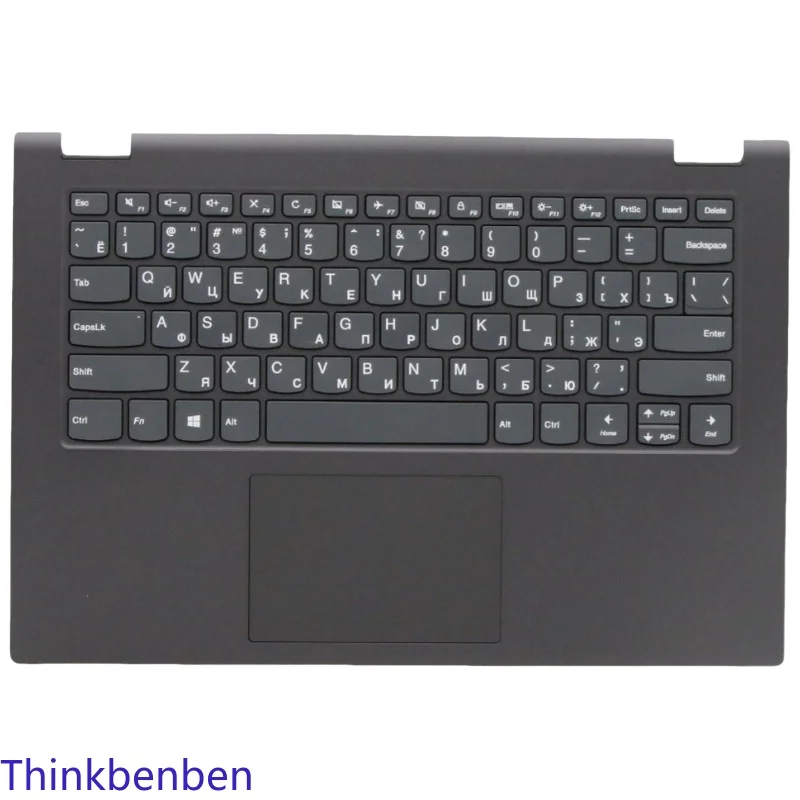 Carcasa Superior Negra para Reposamanos de Teclado Ruso RU para Lenovo Ideapad C340 Flex 14 IWL API IML 5CB0S17418