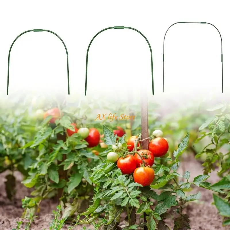 

J2HA Greenhouse Hoops for Raised Beds Detachable Support Hoops Frame Growing Tunnel Garden Hoops for Garden Tunnel