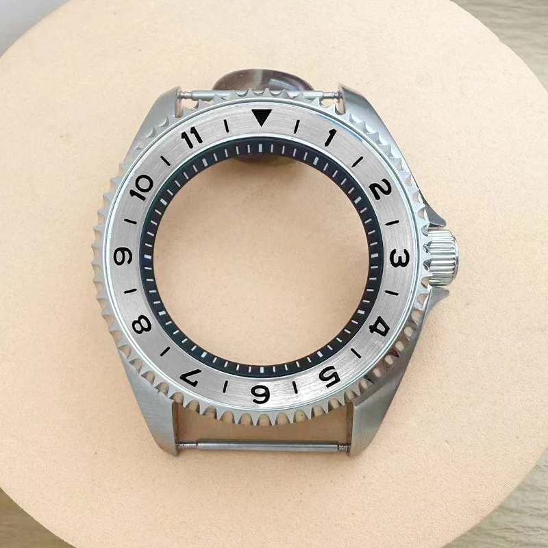 

Customized 42mm Watch Case Bilayer Dome Sapphire Glass Fits NH35 NH36 4R 7S Movement 28.5mm Dial 38mm*30.6mm Bezel Watch Cases