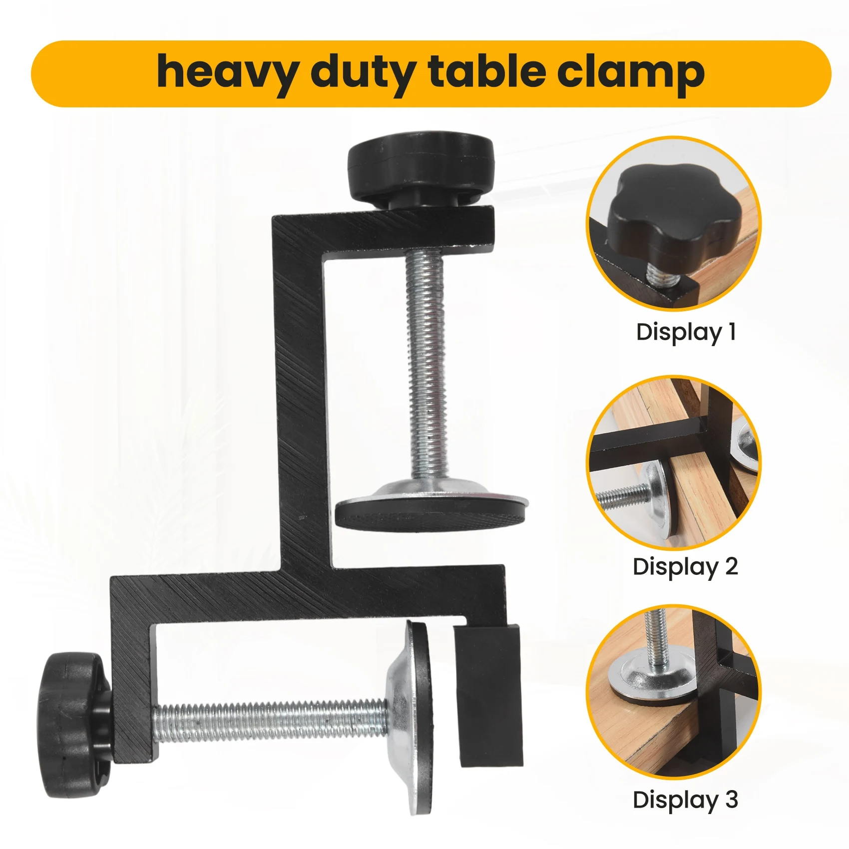 A93Z Strong Y-Type Clamp Woodworking Clamp Carpenter Heavy Duty Vise Desktop Clamp Dual-Purpose Metal G-Type Clamp