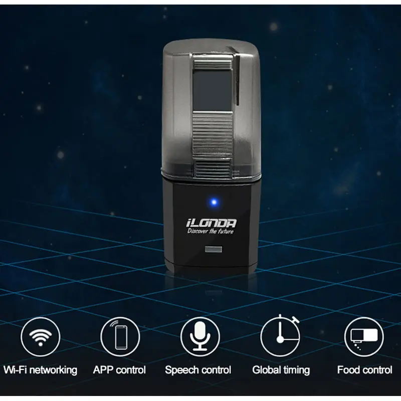Automatic Aquarium Fish Tank Food Feeder Timing/Wifi Wireless Intelligent Mobile APP Voice Control Remote food dispenser