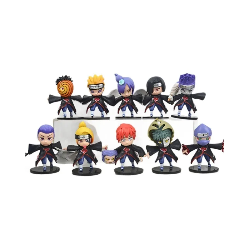 Наруто организованная мультяшная кукла, игрушечная модель, украшения для мальчиков.