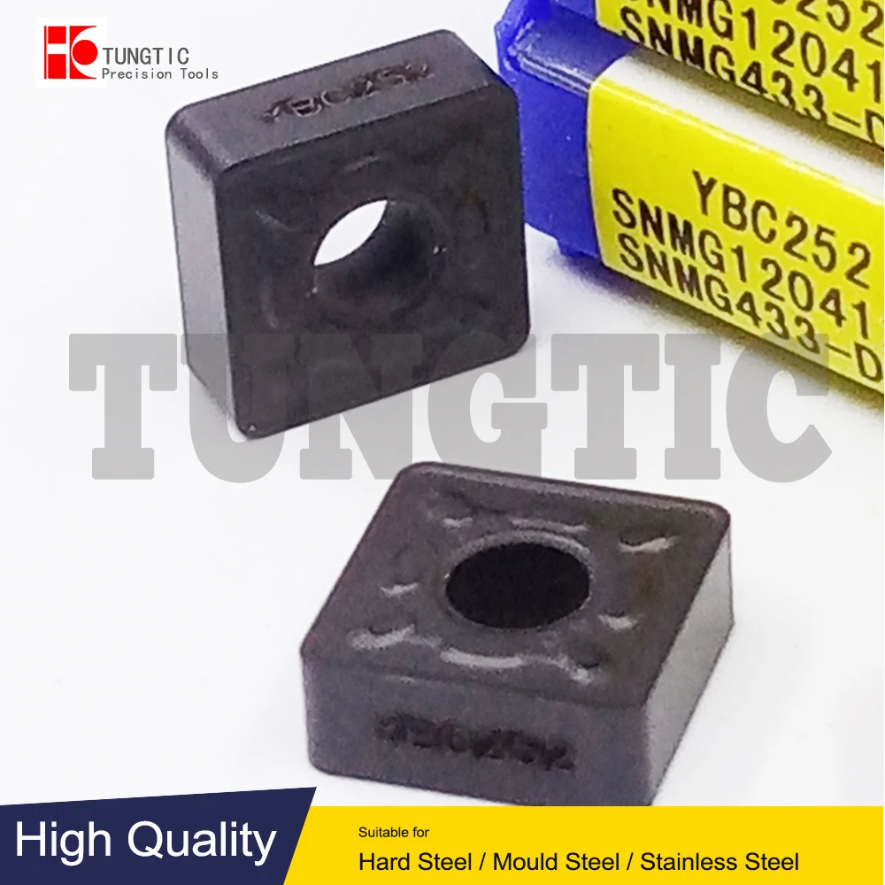 SNMG120412-DR YBC252 YBC251 SNMG433-DR General Turning Inserts Carbide Cutter Tools For CNC Double Sided Negative-Roughing