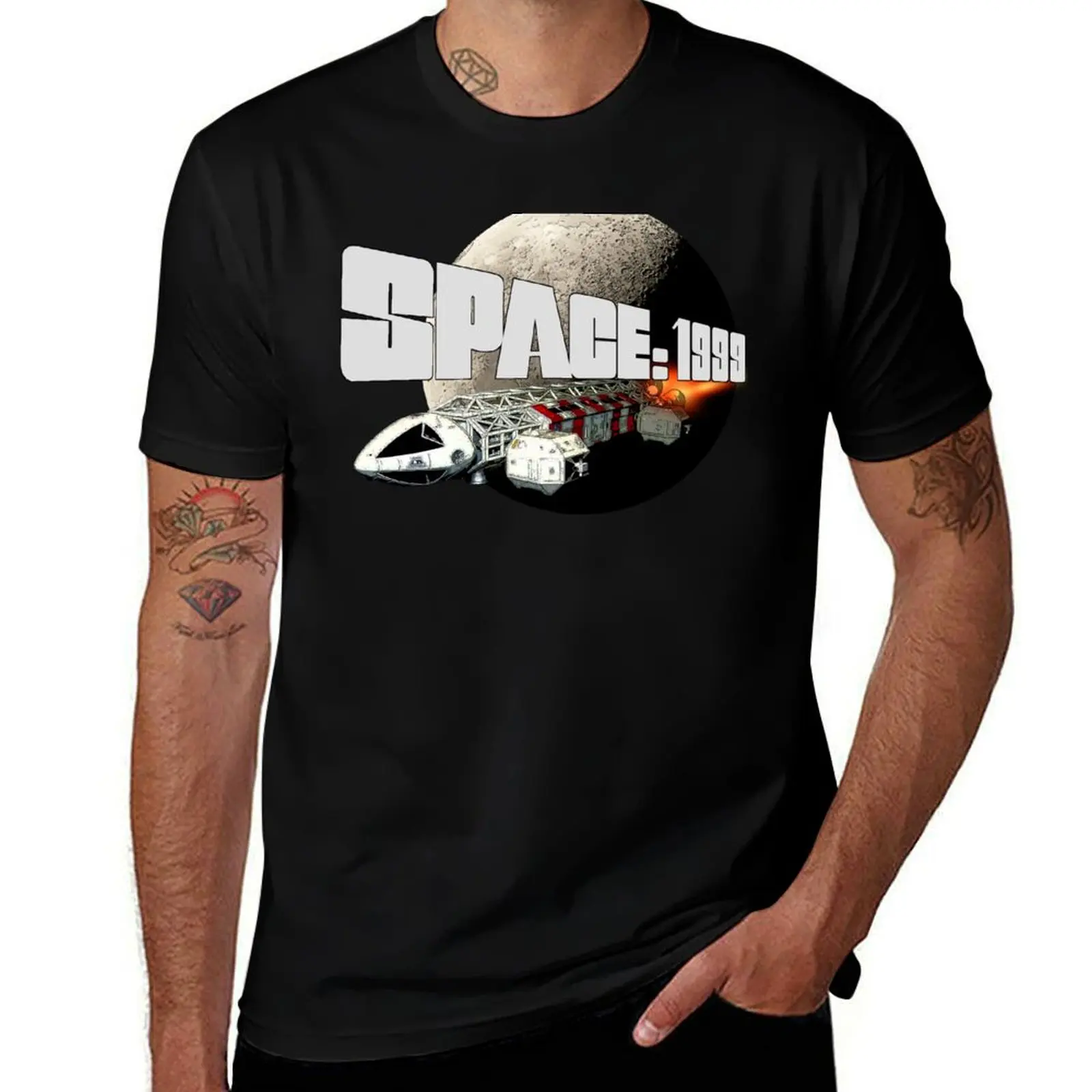 SPACE 1999- Eagle Transporter T-Shirt Mechanic Work Tee Shirt T-Shirt