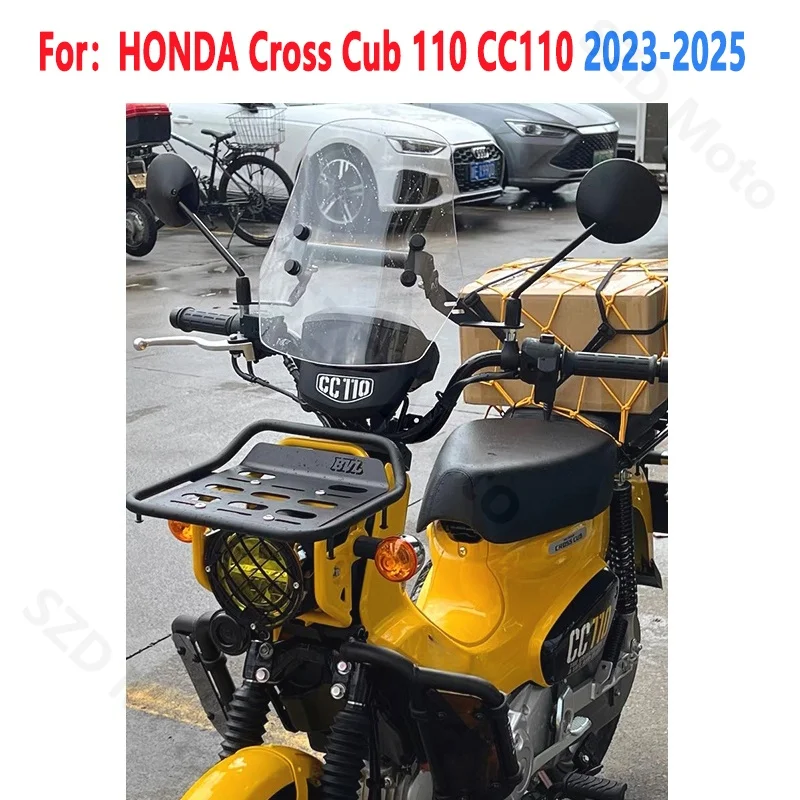 

Для HONDA Cross Cub 110 CC 110 CC110 2023, аксессуары для мотоциклов, лобовое стекло, ветровые дефлекторы, козырек серого цвета
