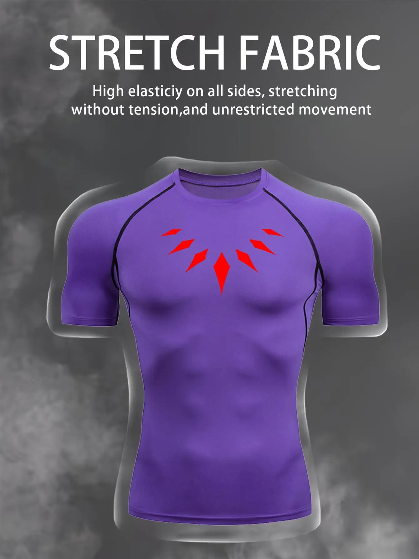 Men Running Compression T-shirt Short Sleeve Sport Tees Gym Fitness Sweatshirt Male Jogging Tracksuit Homme Athletic Shirt Tops