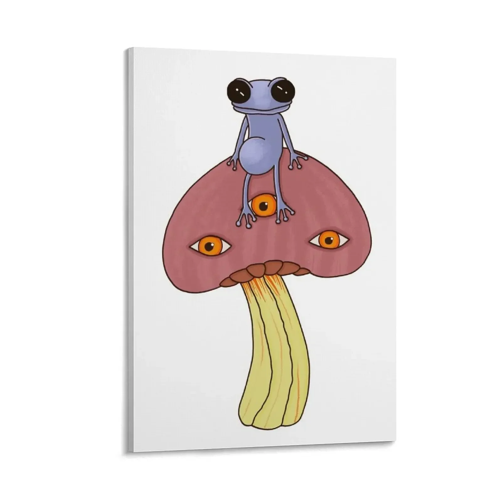 

THE FROG AND THREE-EYED MUSHROOM Canvas Painting accessories for home decor anime figure