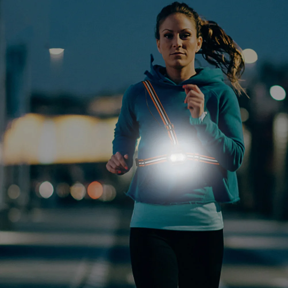 

1 Set Waterproof Running Light Rechargeable Chest Lamp Portable Outdoor Sports Light High Brightness Adjustable Night Running