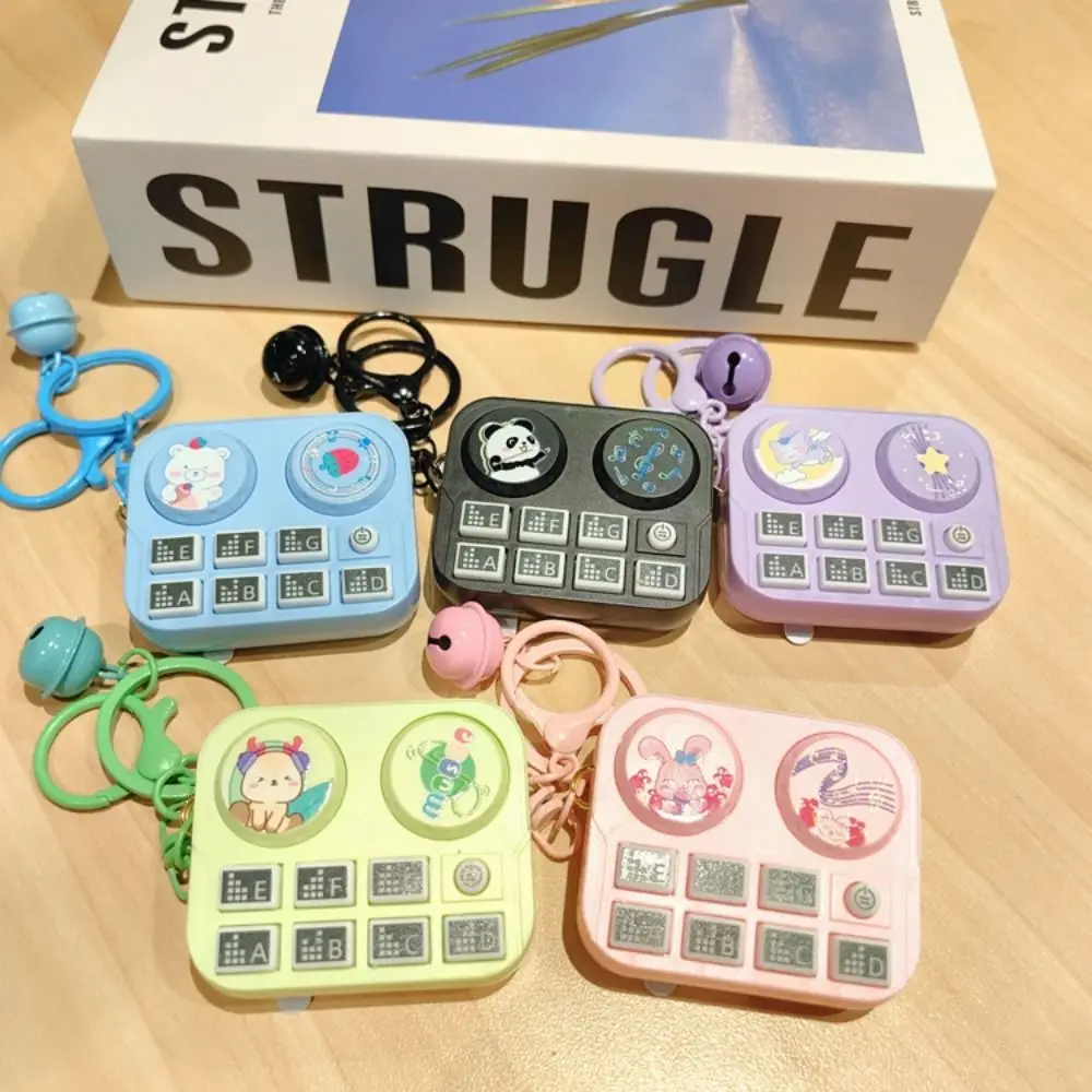 Schlüsselanhänger Musikinstrument Anhänger Schlüsselanhänger Kunststoff Mini elektronische Tastatur Schlüsselanhänger Geburtstagsgeschenk Rucksack Ornament