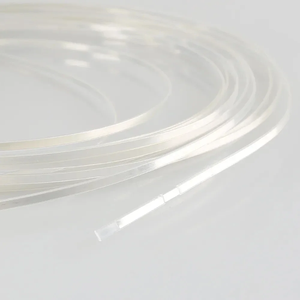 Hi-end 5n puro prata sólida alta fidelidade áudio linha de alimentação alto-falante fio fep isolado diy cabo em massa plana fio de prata pura