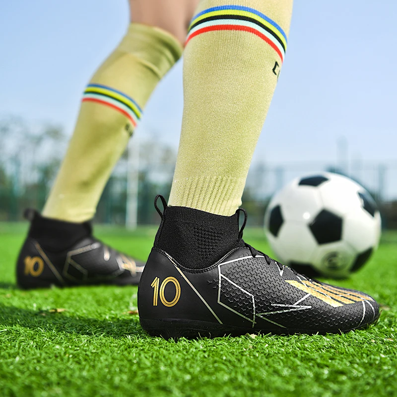 

Men's Professional AG Soccer Cleats Lightweight Non-Slip Football Boots with Ventilated Mesh Futsal Outdoor Training Shoes 2025