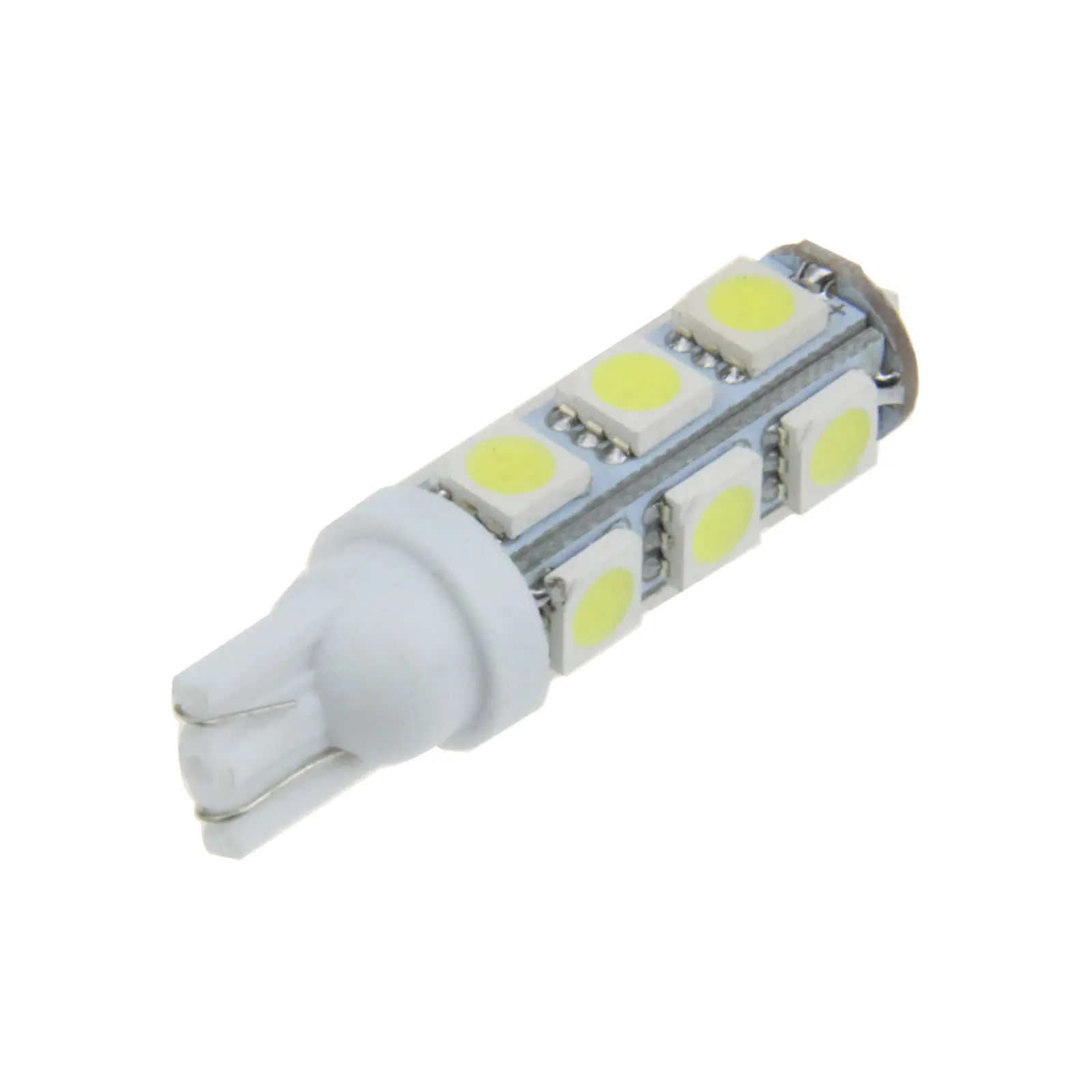 1x luz lateral blanca para coche T10 W5W lámpara de marcador 13 emisores 5050 SMD LED 147 152 158 12961 A012