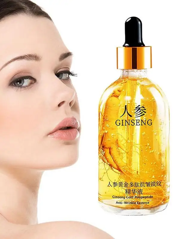 100ml Gold Ginseng Face Essence polipeptide Anti-rughe Lightning idratante Niacinamide siero viso forniture per la cura personale