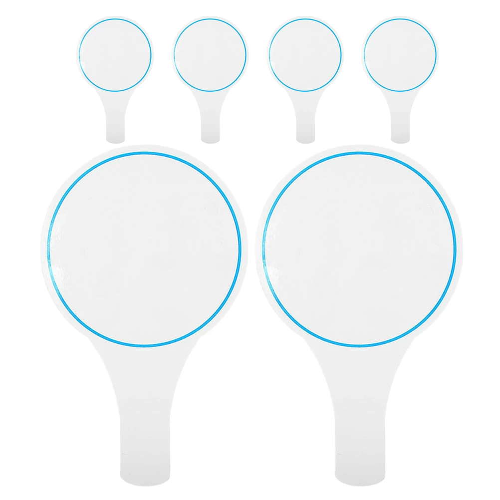 6pcs Portable Dry Erase Blank Handheld Whiteboard For Games Voting Small White Board Judges Students Office Mini Scoreboard Game