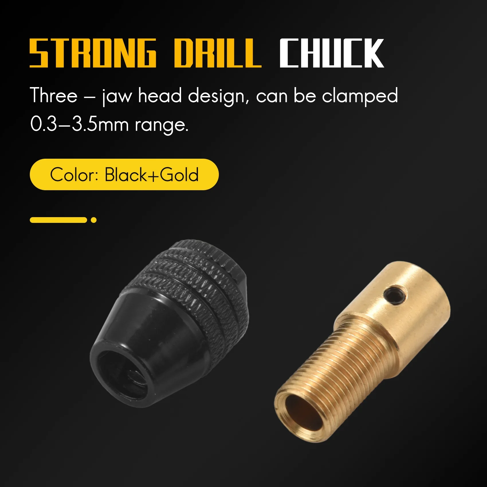 ABJA Mini 0.3-3.5mm Small For Mini Electronic Drill Chuck Bit Tool Set Universal New