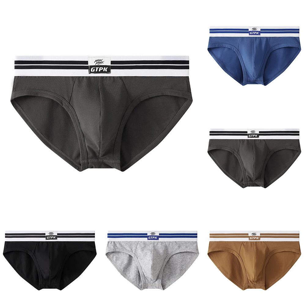 سراويل داخلية مرنة قابلة للتنفس، سراويل داخلية منخفضة الخصر مثالية للاستخدام اليومي، حزام خصر مرن مريح، ألوان مختلفة متاحة