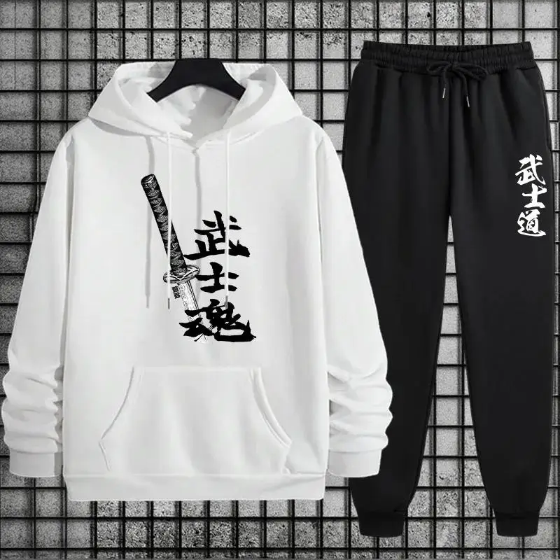 

2025 New Arrival Men's Sportswear Hoodie and Sweatpants Autumn Winter Daily Casual Sporty Jogging Suit Male Sweatshirt Outfits