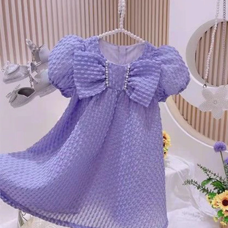 

2023 New Korean Fashion Dress for Girls Y2k Elegant Grace Gentle Sweet Cute Kawaii Cartoon Chic Round Collar Solid Color Robes