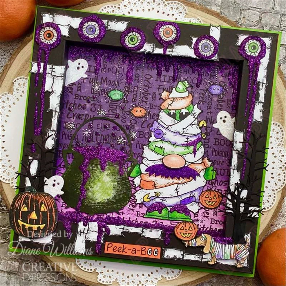 2024 New Halloween Haunted House Zombie Party Mold Metal Cutting Dies Stamps for DIY Scrapbook Stamp Craft Paper Card Decoration