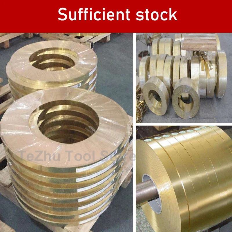 1pc H62 Brass Strip Brass Metal Sheet Brass Skin Brass Foil Thin Copper Plate Thickness 0.1/0.15/0.2/0.3/0.4/0.5/0.6mm