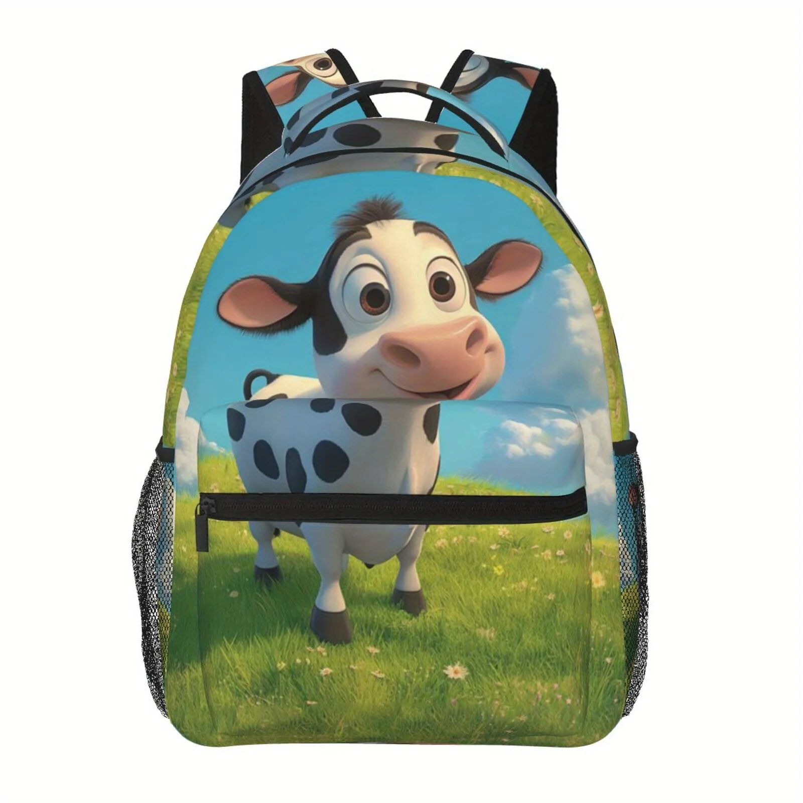 

Cute Cow Print Backpack Large Capacity, Lightweight with Multiple Pockets for Outdoor Travel and Daily Use, Travel Backpack