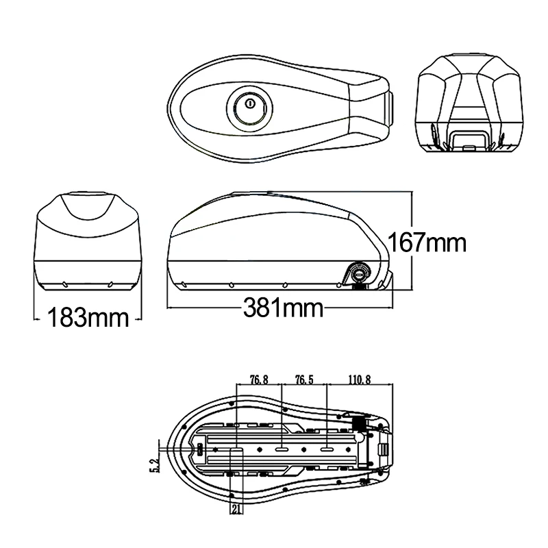 21700 High Capacity 350w-2500w Battery Used In SUPER73 72V 60V 52V 36V Mountain Moped 20