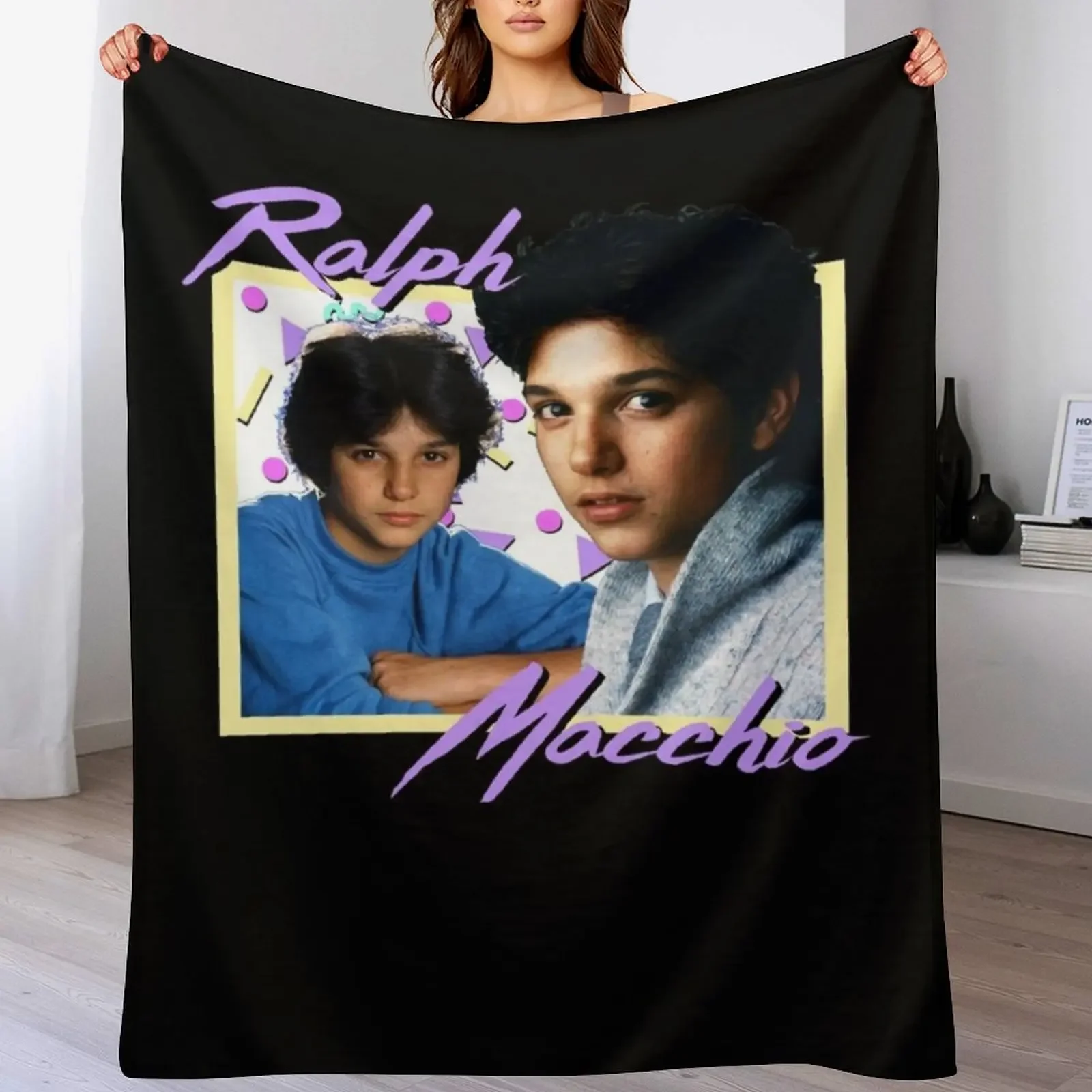 

80s Ralph Macchio Throw Blanket Elegant Warm Throw Blanket for Hotel Home