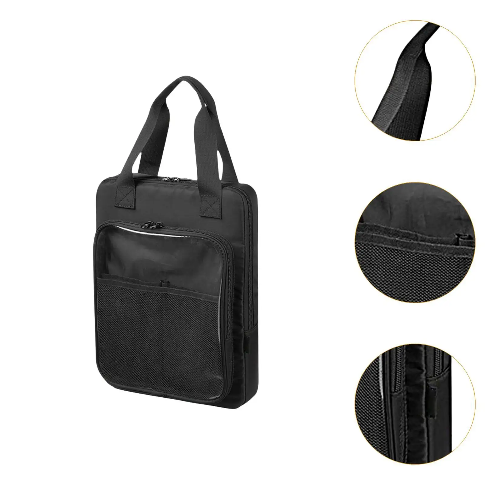 Bolsa de almacenamiento protectora para libro de colorear con ventana transparente, bolsa de transporte para libro de dibujo, regla de pintura, crayón, boceto, libro para colorear