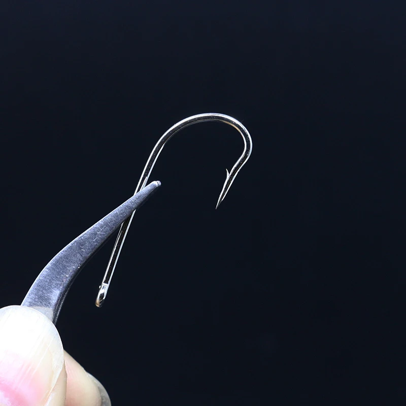 Hot 30PCS/Pack 8#4#2#1/0 3/0 Fly Tying High Carbon Steel material Saltwater fly hook silver saltwater streamer fly fishing hooks