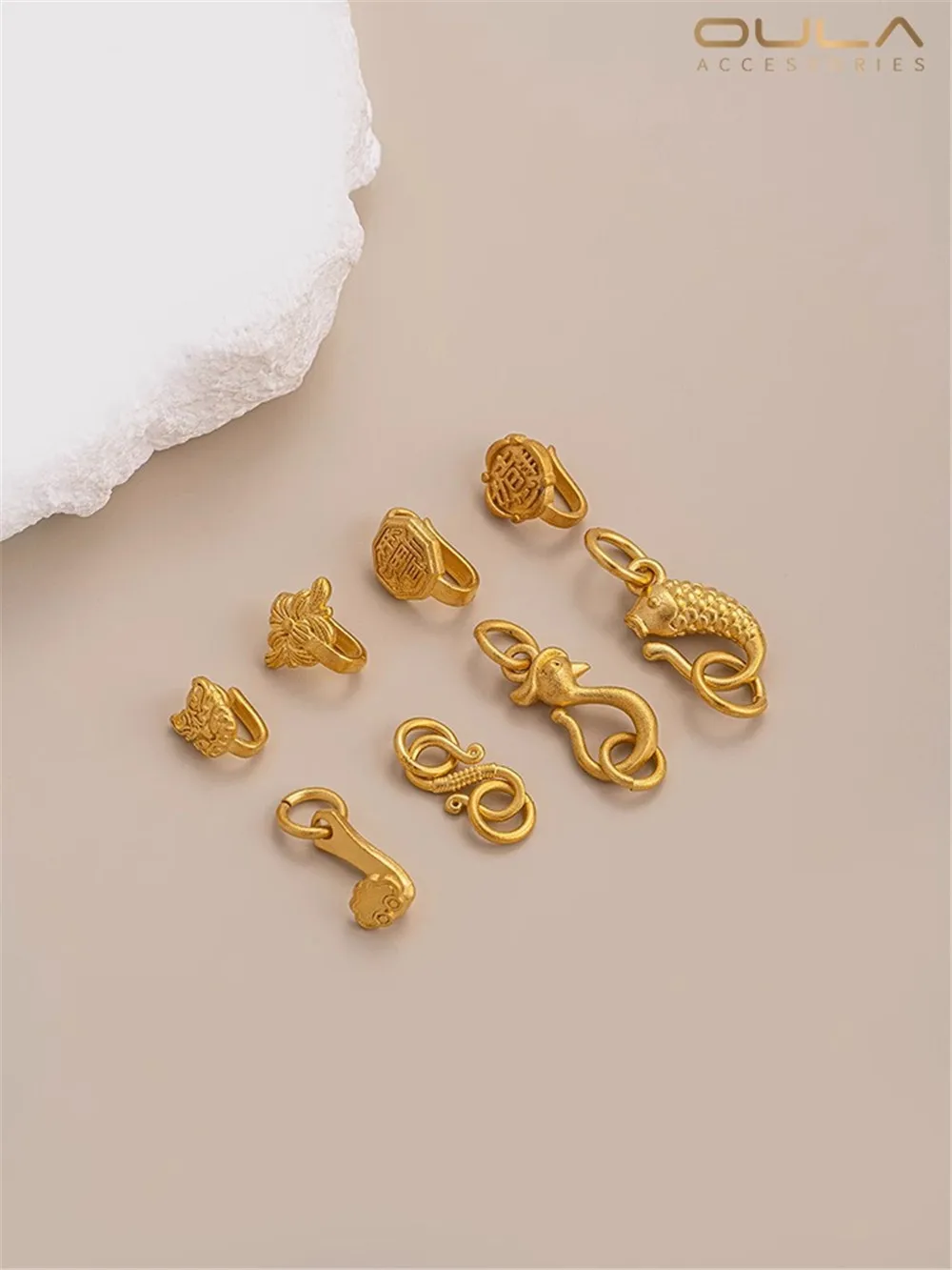 Strong Sargent Auspicious Animal Final Buckle Diy Fish-shaped Buckle S-shaped Fishhook Buckle Bracelet Jewelry Connection Buckle