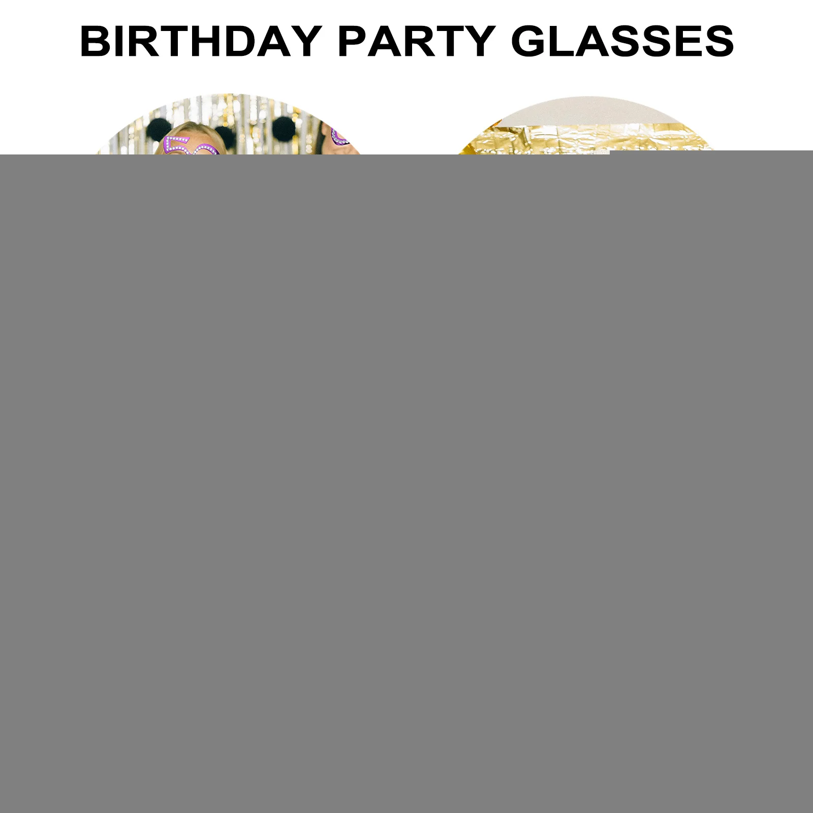 

Digital Glasses 50th Birthday Party Photo Booth Props Rhinestone Glitter Novelty Eyewear Sunglasses for Adults Anniversary